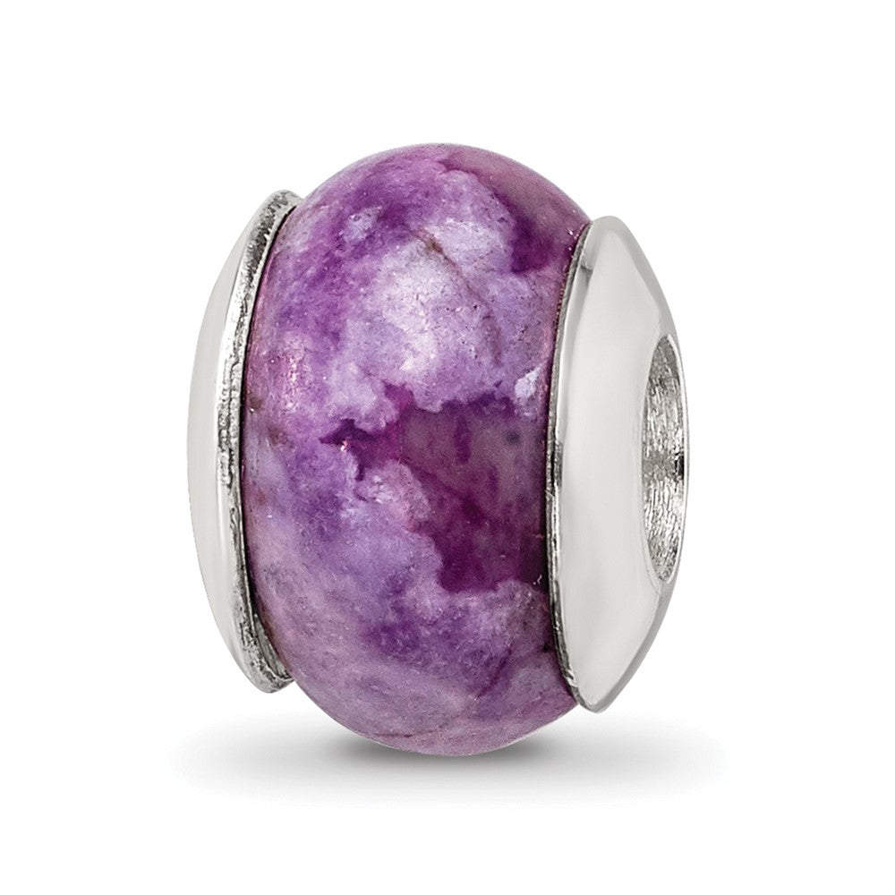 Sterlingsilber Reflections Lila Magnesite Stein Perle