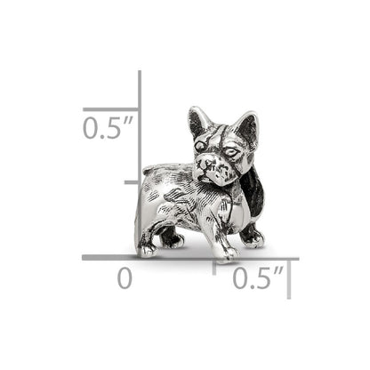 Sterlingsilber Reflections Boston Terrier Perle
