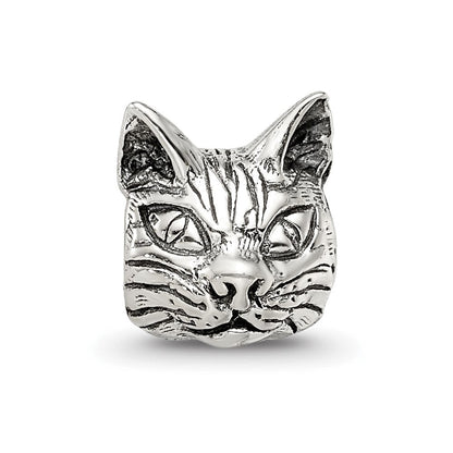 Sterlingsilber Reflections Maine Coon Katze Kopf Perle