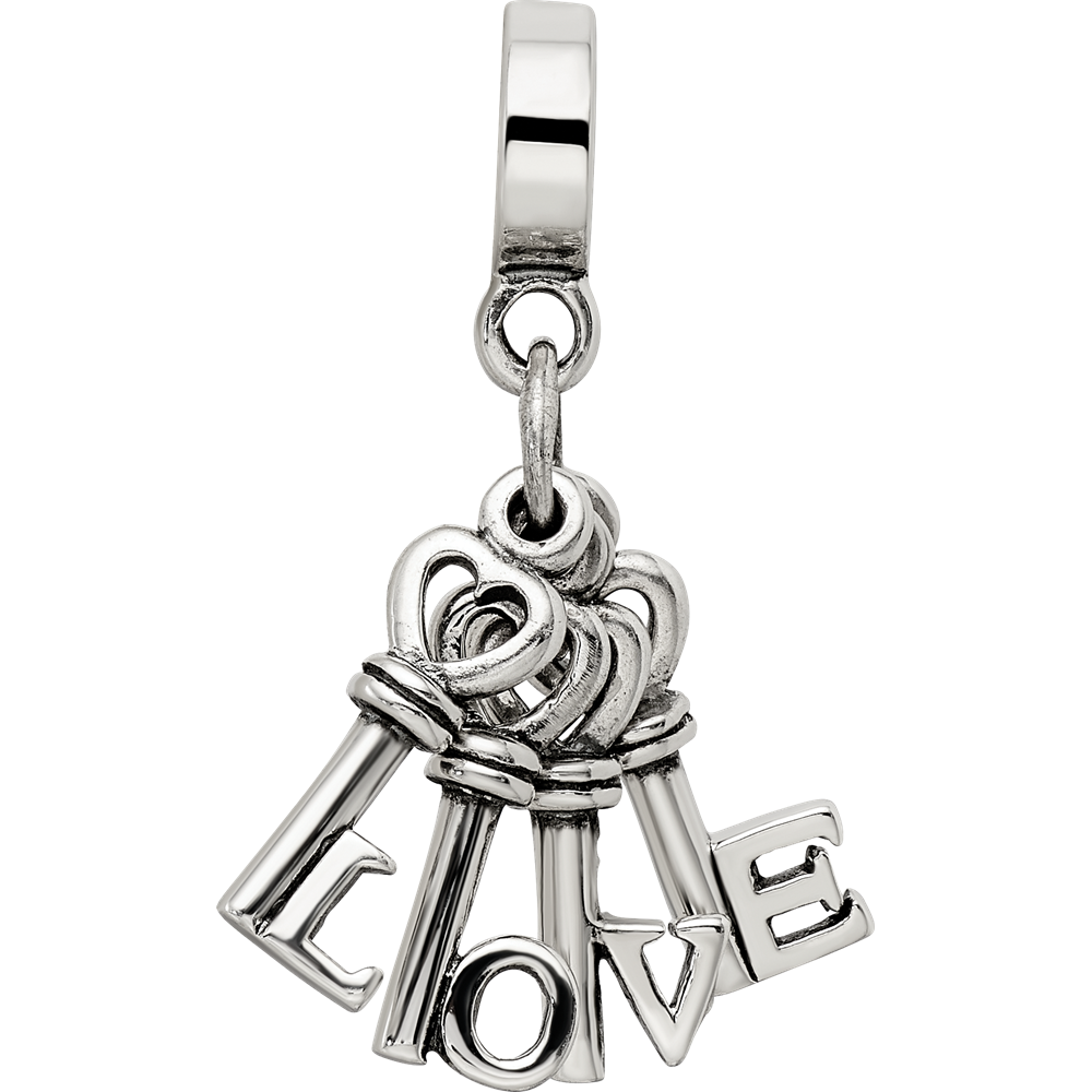 Sterlingsilber Reflections Liebe Keys Hängend Perle