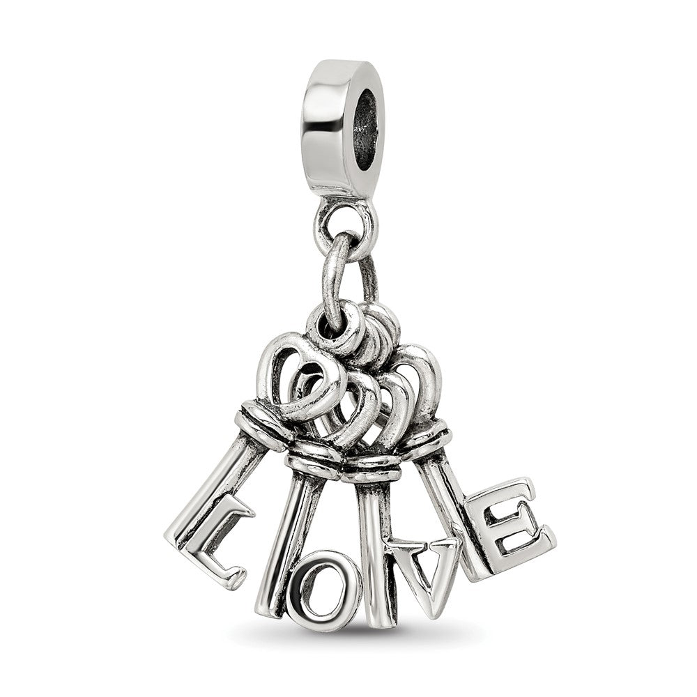 Sterlingsilber Reflections Liebe Keys Hängend Perle