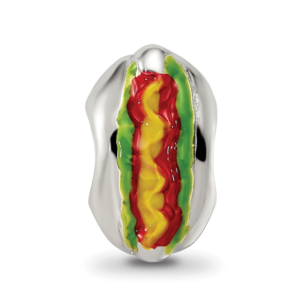 Sterlingsilber Reflections Emailliert Hot Hund Perle