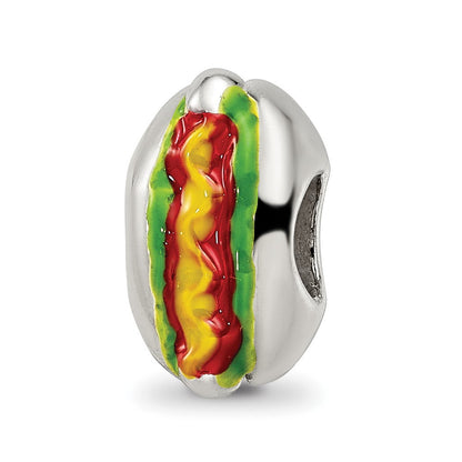 Sterlingsilber Reflections Emailliert Hot Hund Perle
