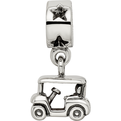 Sterlingsilber Reflections Golf Cart Hängend Perle