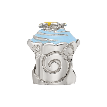 Sterlingsilber Reflections Blau Emailliert Cupcake Perle