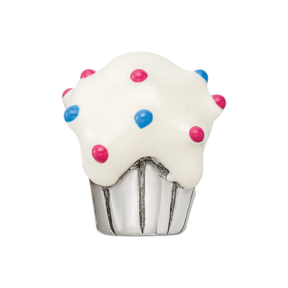 Sterlingsilber Reflections Emailliert Cupcake Perle