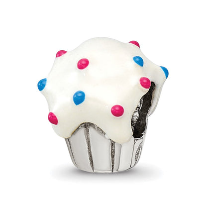 Sterlingsilber Reflections Emailliert Cupcake Perle