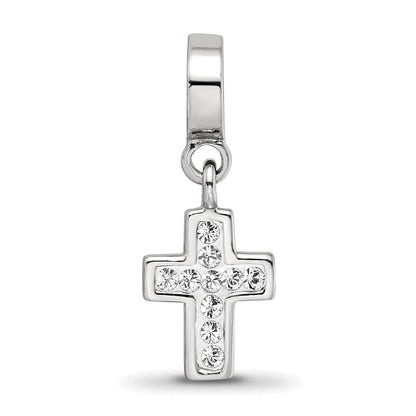 Sterlingsilber Reflections Klar Preciosa Kristall Kreuz Hängend Perle