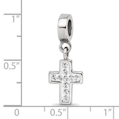 Sterlingsilber Reflections Klar Preciosa Kristall Kreuz Hängend Perle