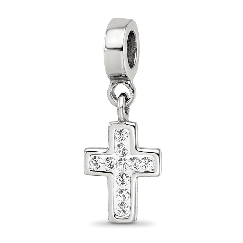 Sterlingsilber Reflections Klar Preciosa Kristall Kreuz Hängend Perle
