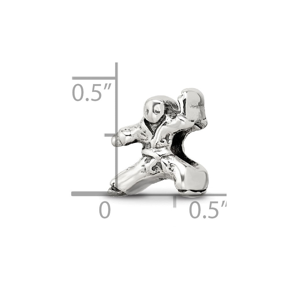 Sterlingsilber Reflections Karate Person Perle
