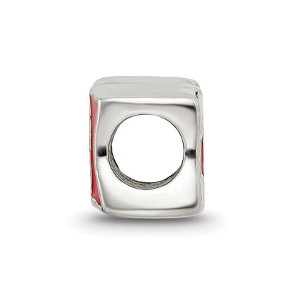 Sterlingsilber Reflections Emailliert Canada Flag Perle