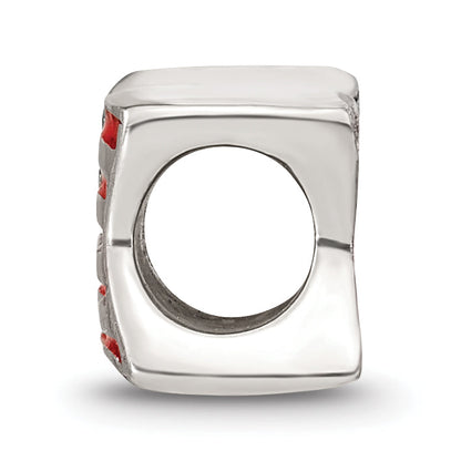 Sterlingsilber Reflections Emailliert Usa Flag Perle