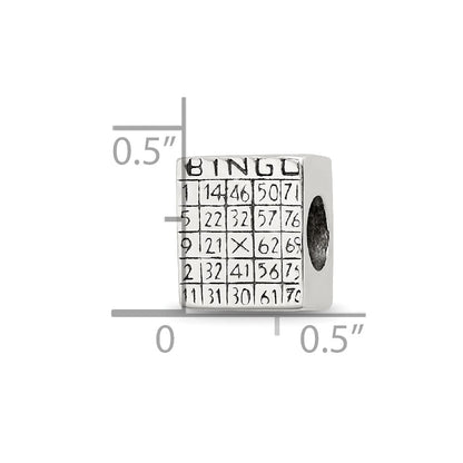 Sterlingsilber Reflections Bingo Card Perle
