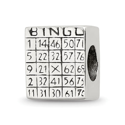 Sterlingsilber Reflections Bingo Card Perle
