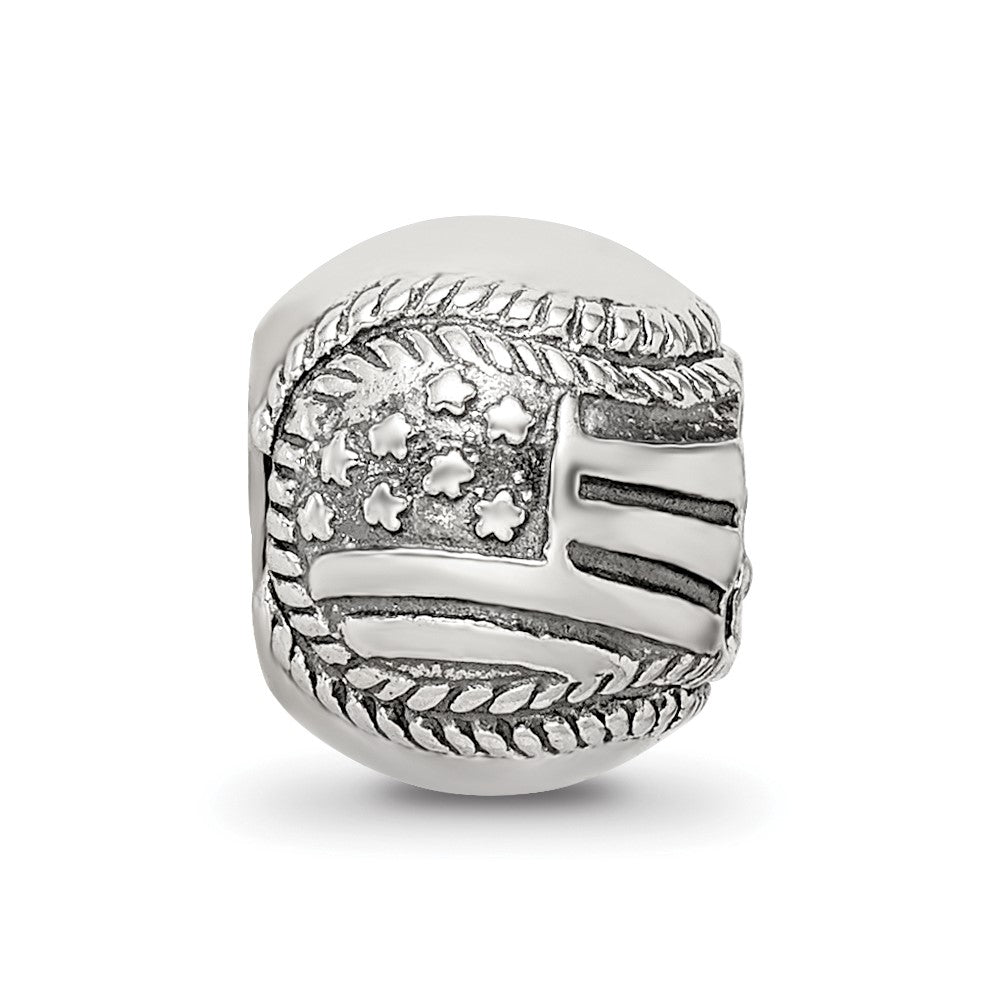 Sterlingsilber Reflections Usa Flag Baseball Perle