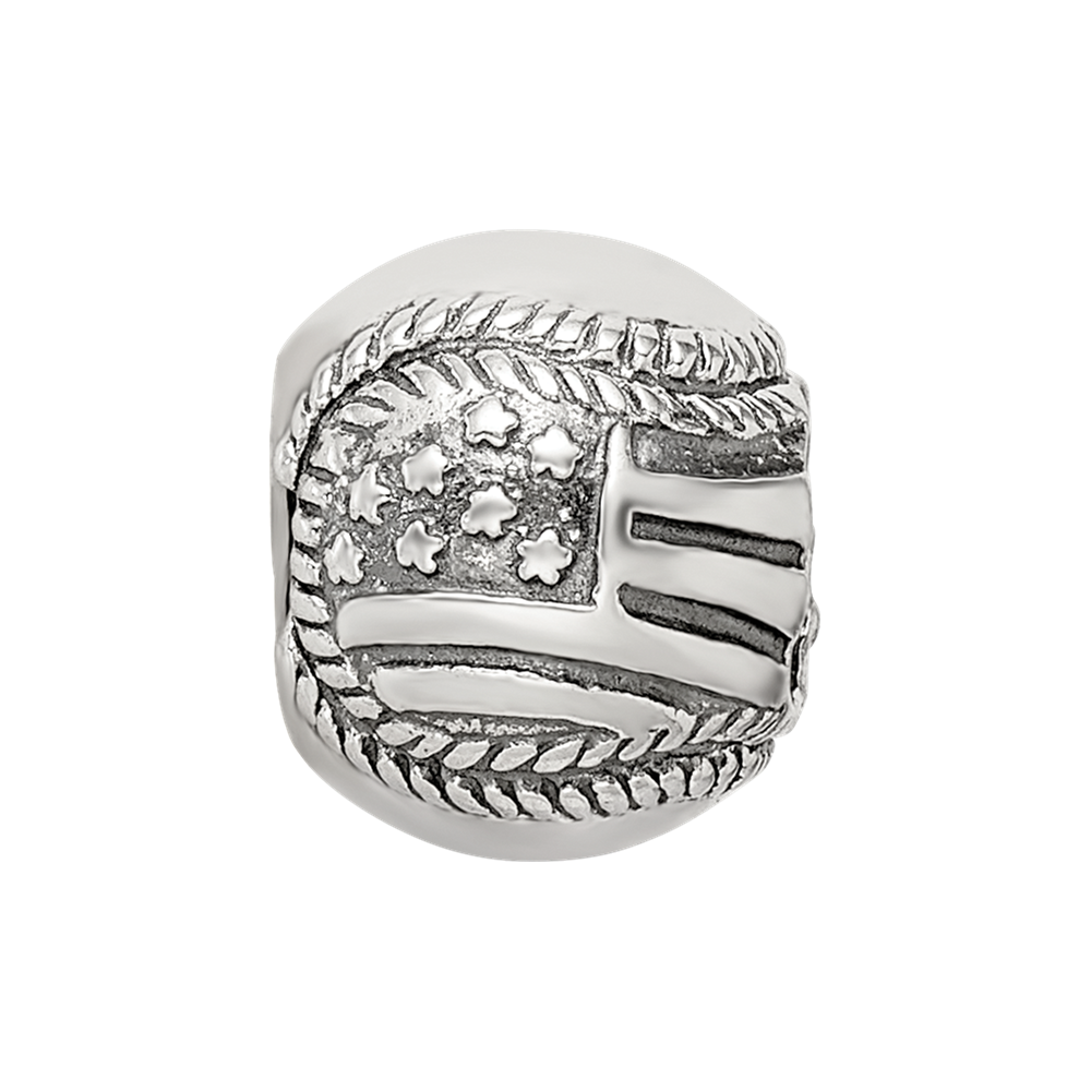 Sterlingsilber Reflections Usa Flag Baseball Perle