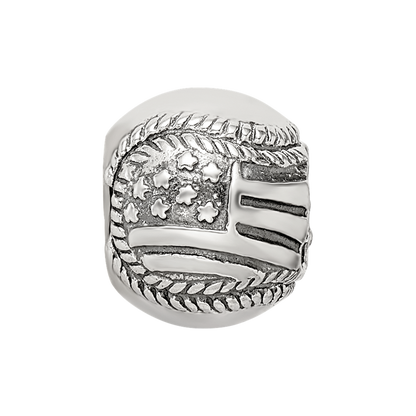 Sterlingsilber Reflections Usa Flag Baseball Perle