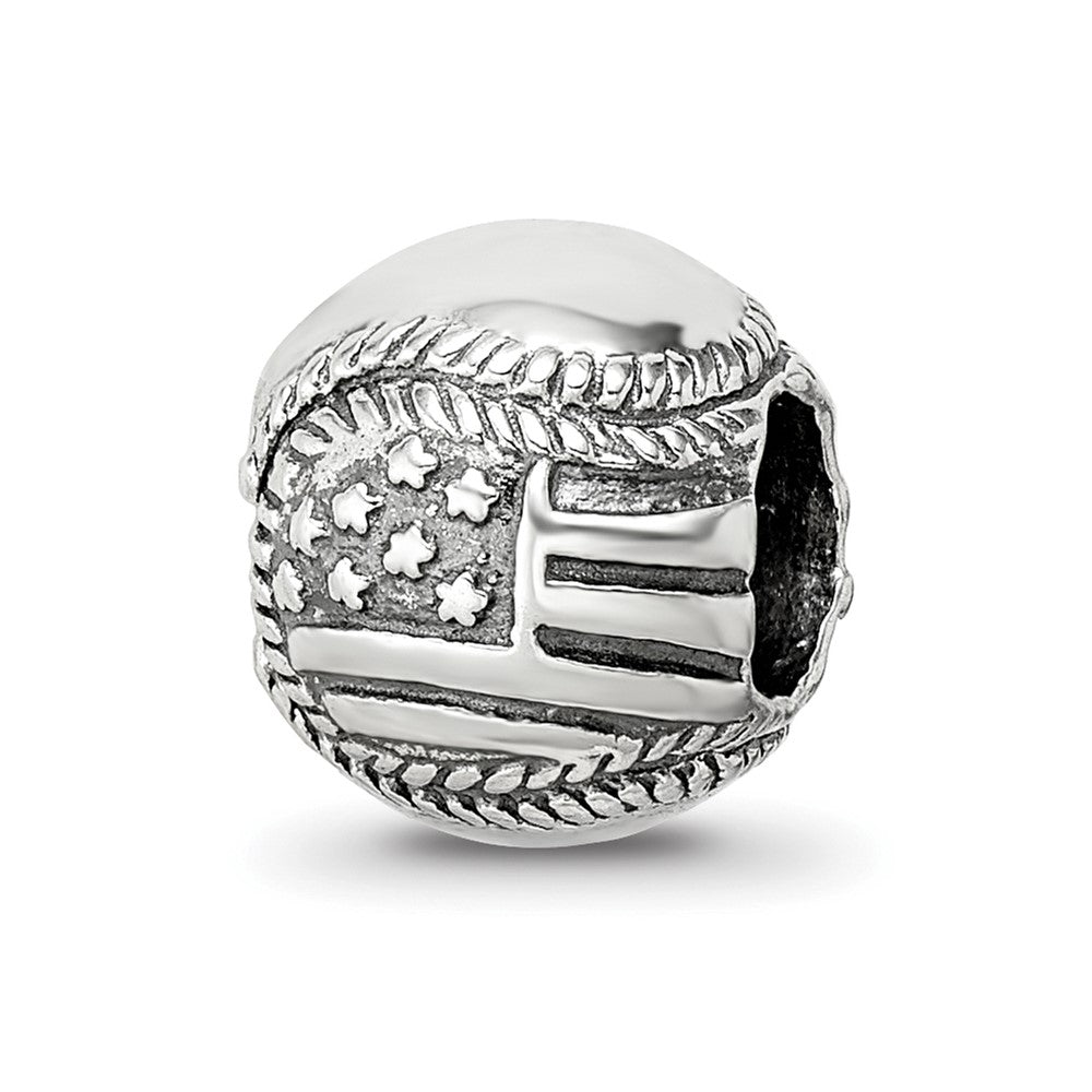 Sterlingsilber Reflections Usa Flag Baseball Perle