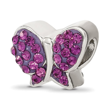 Sterlingsilber Reflections Lila Preciosa Kristall Schmetterling Perle