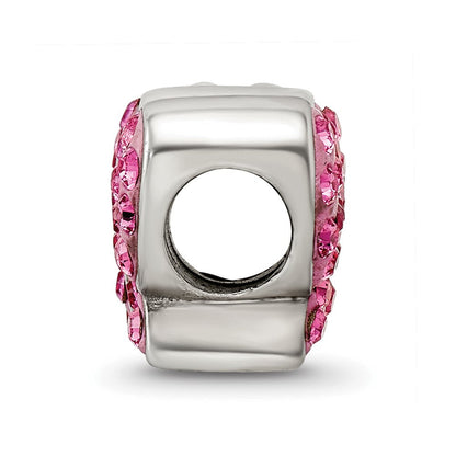 Sterlingsilber Reflections Rosa Preciosa Kristall Schmetterling Perle