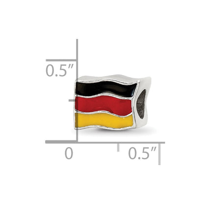 Sterlingsilber Reflections Emailliert Germany Flag Perle