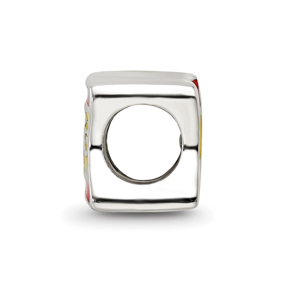 Sterlingsilber Reflections Emailliert Spanish Flag Perle
