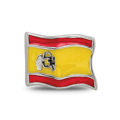 Sterlingsilber Reflections Emailliert Spanish Flag Perle