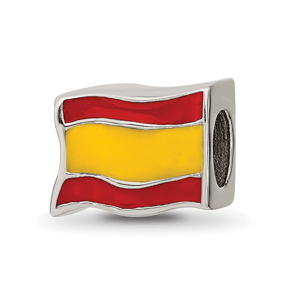 Sterlingsilber Reflections Emailliert Spanish Flag Perle