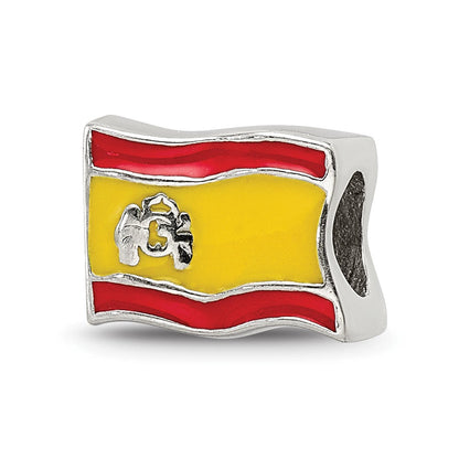 Sterlingsilber Reflections Emailliert Spanish Flag Perle