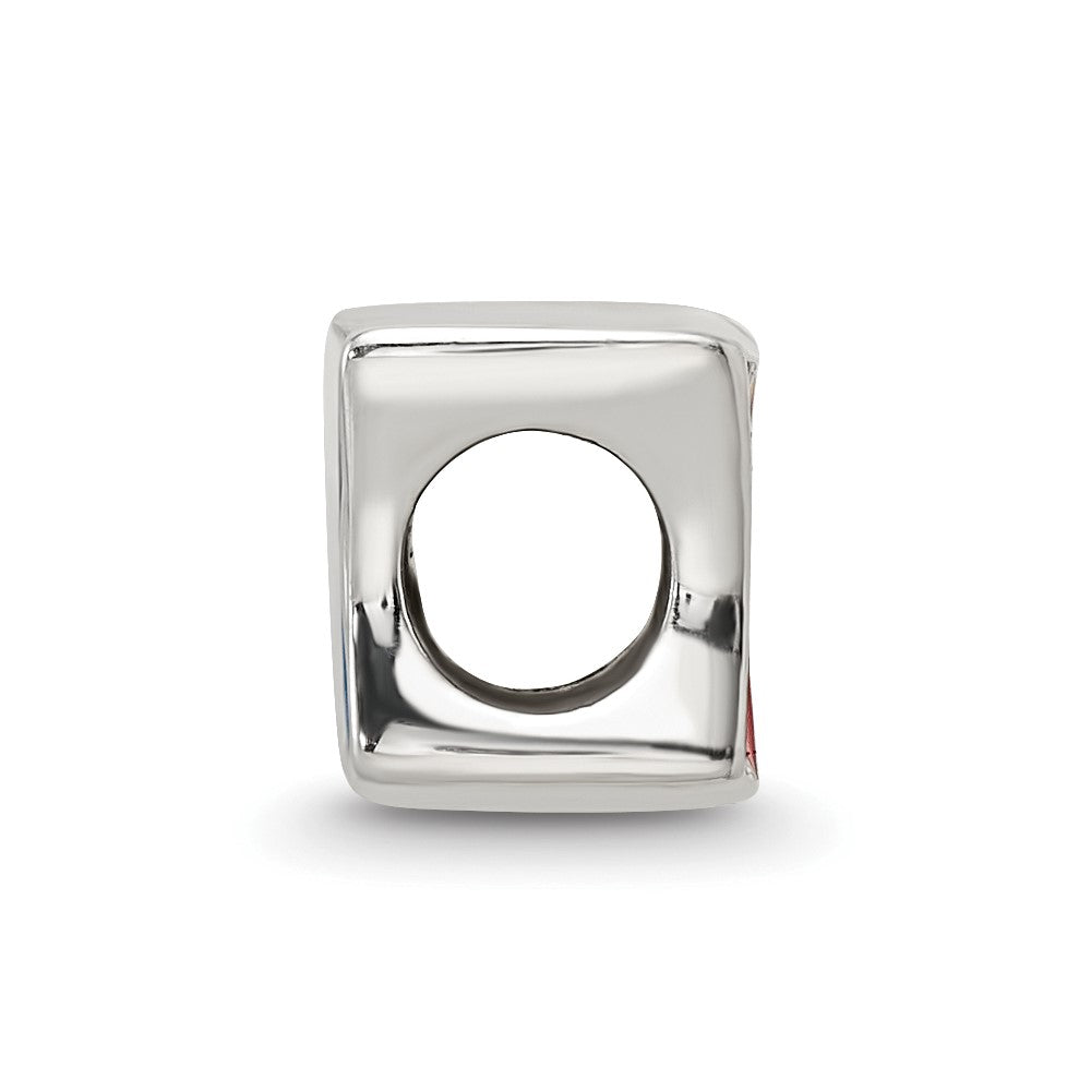 Sterlingsilber Reflections Emailliert France Flag Perle