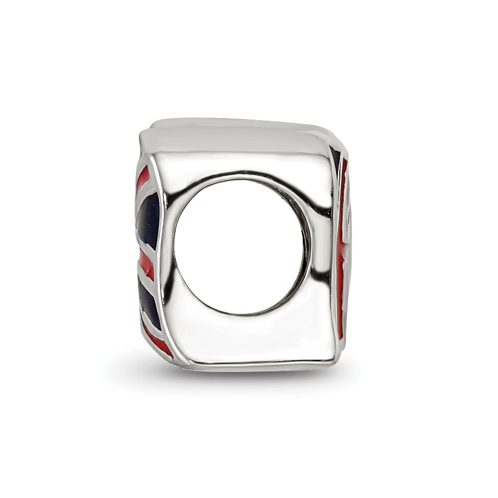Sterlingsilber Reflections Emailliert Vereinigt Kingdom Flag Perle