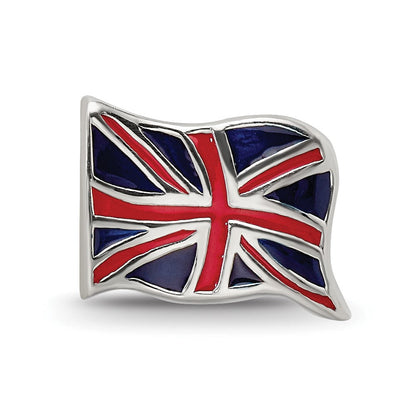 Sterlingsilber Reflections Emailliert Vereinigt Kingdom Flag Perle