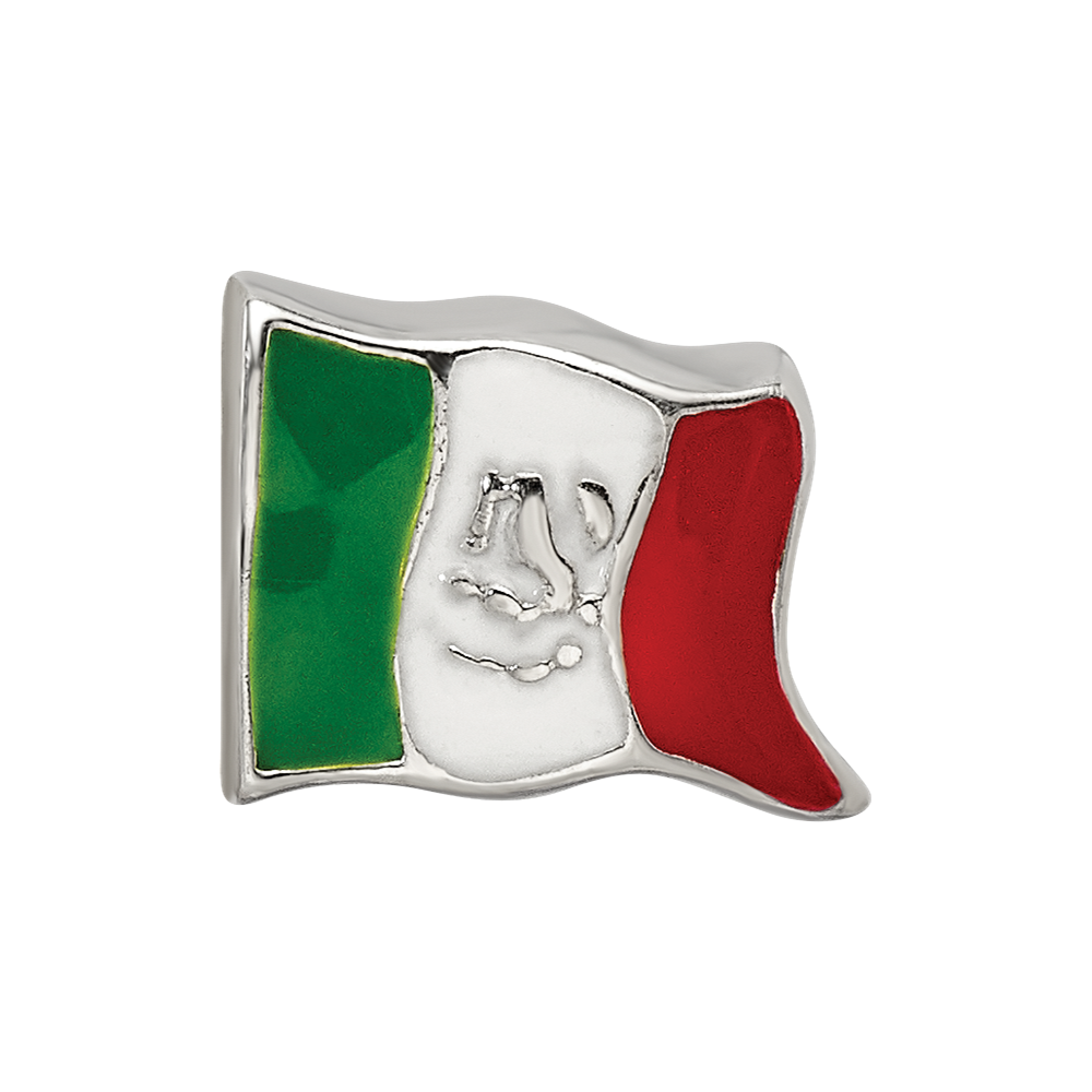 Sterlingsilber Reflections Emailliert Mexico Flag Perle