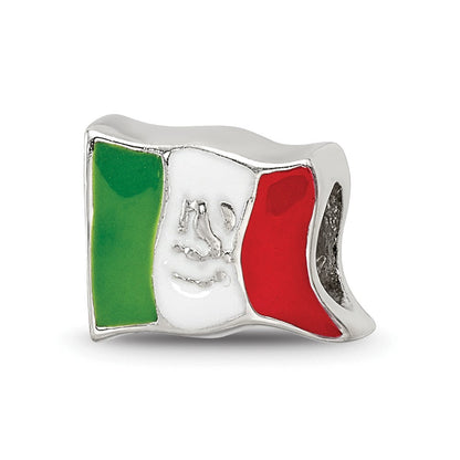 Sterlingsilber Reflections Emailliert Mexico Flag Perle