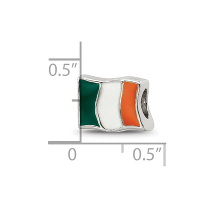 Sterlingsilber Reflections Emailliert Ireland Flag Perle