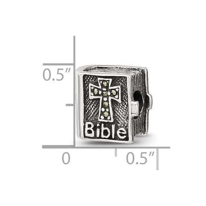 Sterlingsilber Reflections Markasit Kreuz Bible Perle