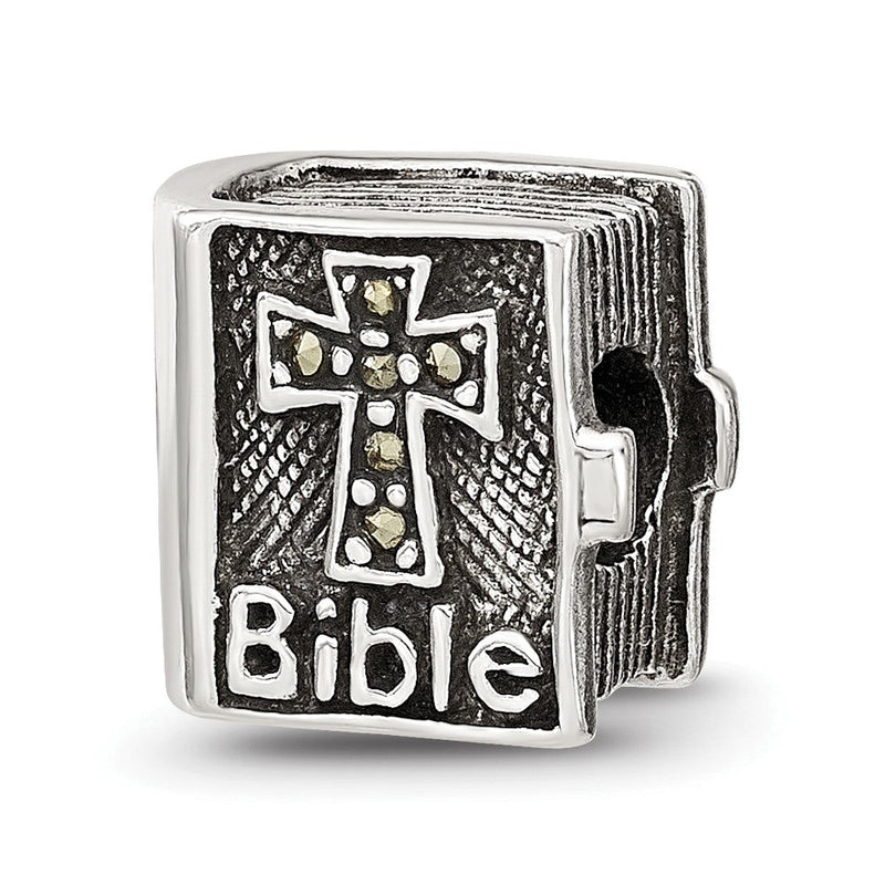 Sterlingsilber Reflections Markasit Kreuz Bible Perle