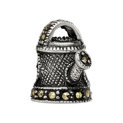 Sterlingsilber Reflections Emailliert Markasit Watering Can Perle