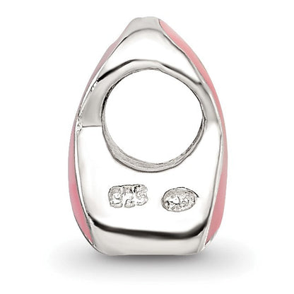 Sterlingsilber Reflections Kinder Emailliert Breast Cancer Bewusstsein Perle