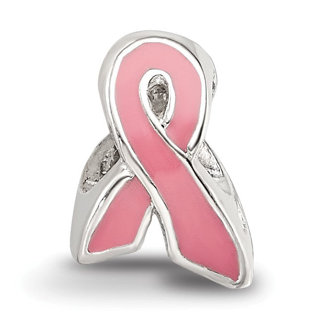 Sterlingsilber Reflections Kinder Emailliert Breast Cancer Bewusstsein Perle