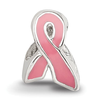 Sterlingsilber Reflections Kinder Emailliert Breast Cancer Bewusstsein Perle