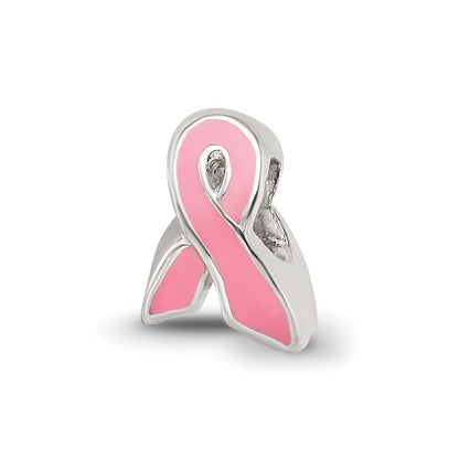 Sterlingsilber Reflections Kinder Emailliert Breast Cancer Bewusstsein Perle