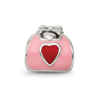 Sterlingsilber Reflections Rosa/red Emailliert Purse Perle