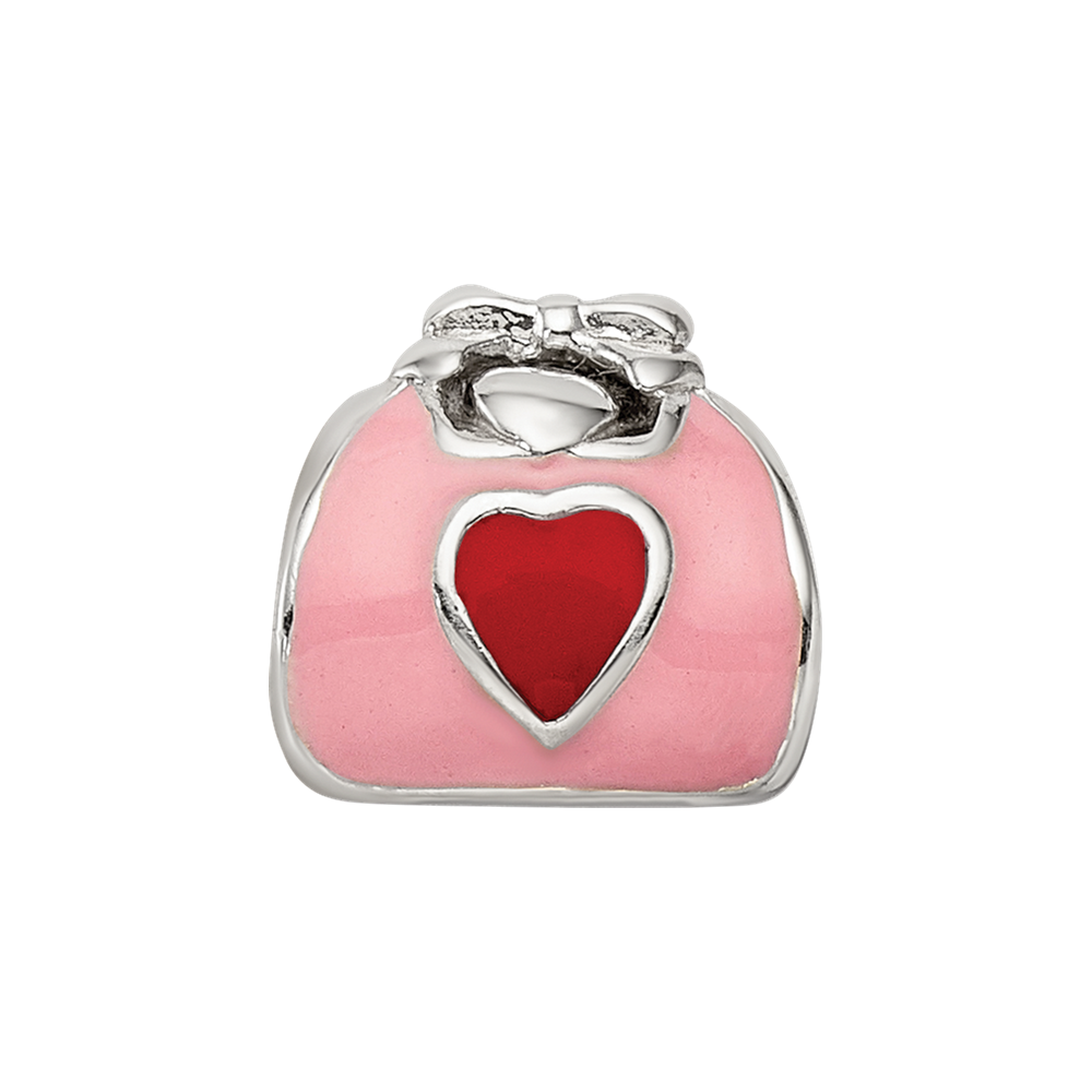 Sterlingsilber Reflections Rosa/red Emailliert Purse Perle