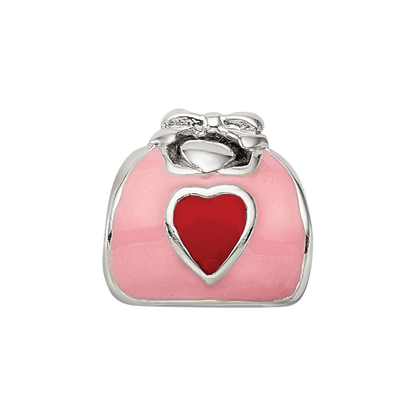 Sterlingsilber Reflections Rosa/red Emailliert Purse Perle