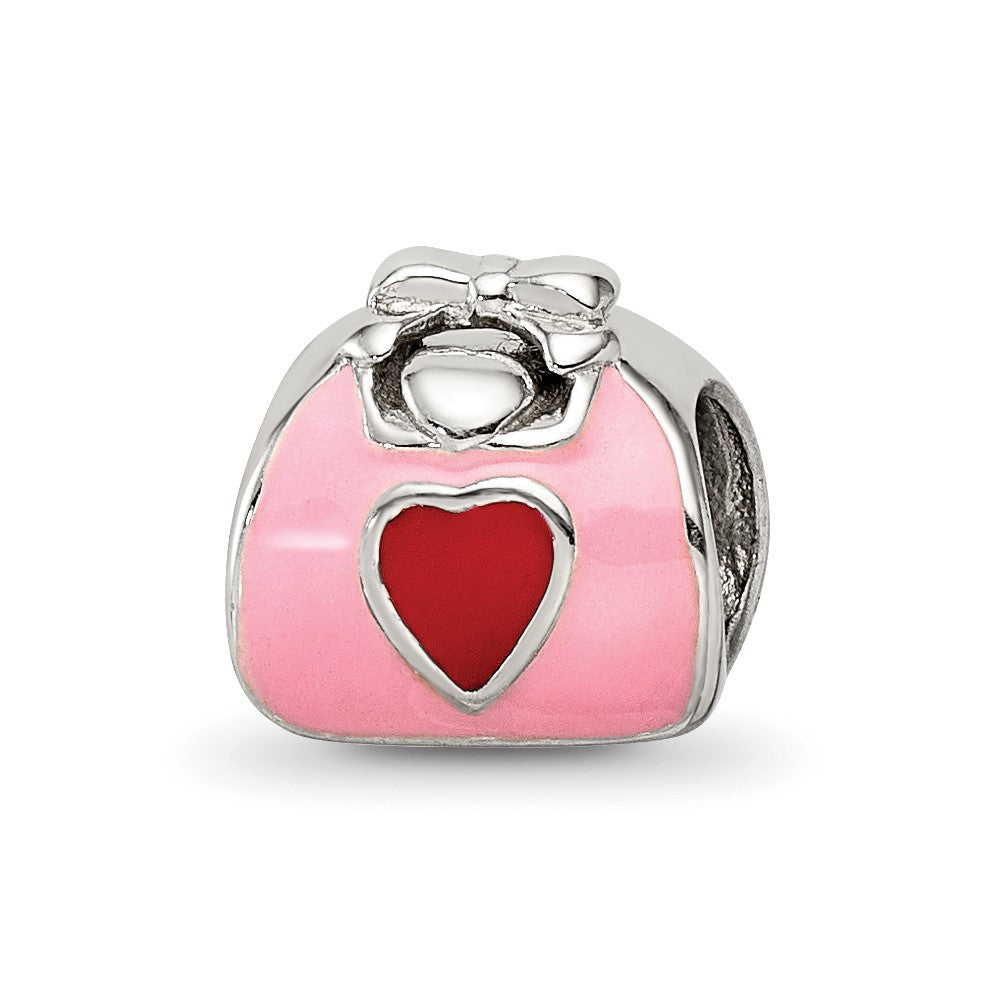 Sterlingsilber Reflections Rosa/red Emailliert Purse Perle
