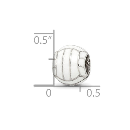 Sterlingsilber Reflections Emailliert Volleyball Perle