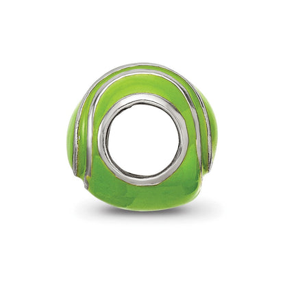Sterlingsilber Reflections Emailliert Tennis Kugel Perle