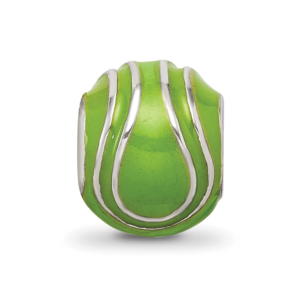 Sterlingsilber Reflections Emailliert Tennis Kugel Perle